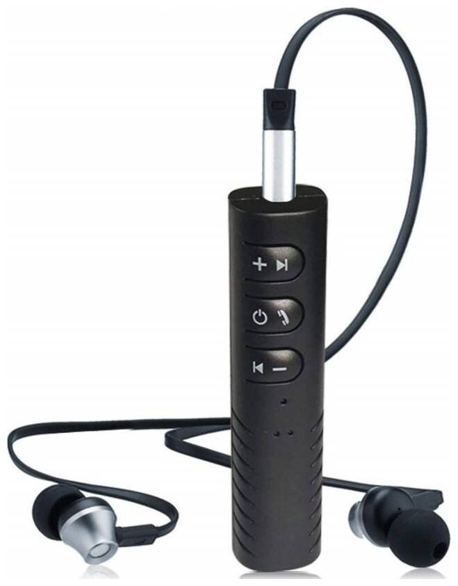 

CRYSTAL DIGITAL v4 2 Car Bluetooth Device with 3 5mm Connector 121 Audio Receiver MP3 Player Transmitter Adapter Dongle (Black