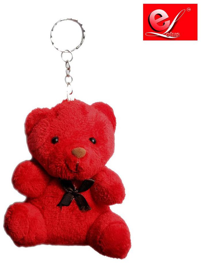 

Dark Red Soft Teddy Key Chain