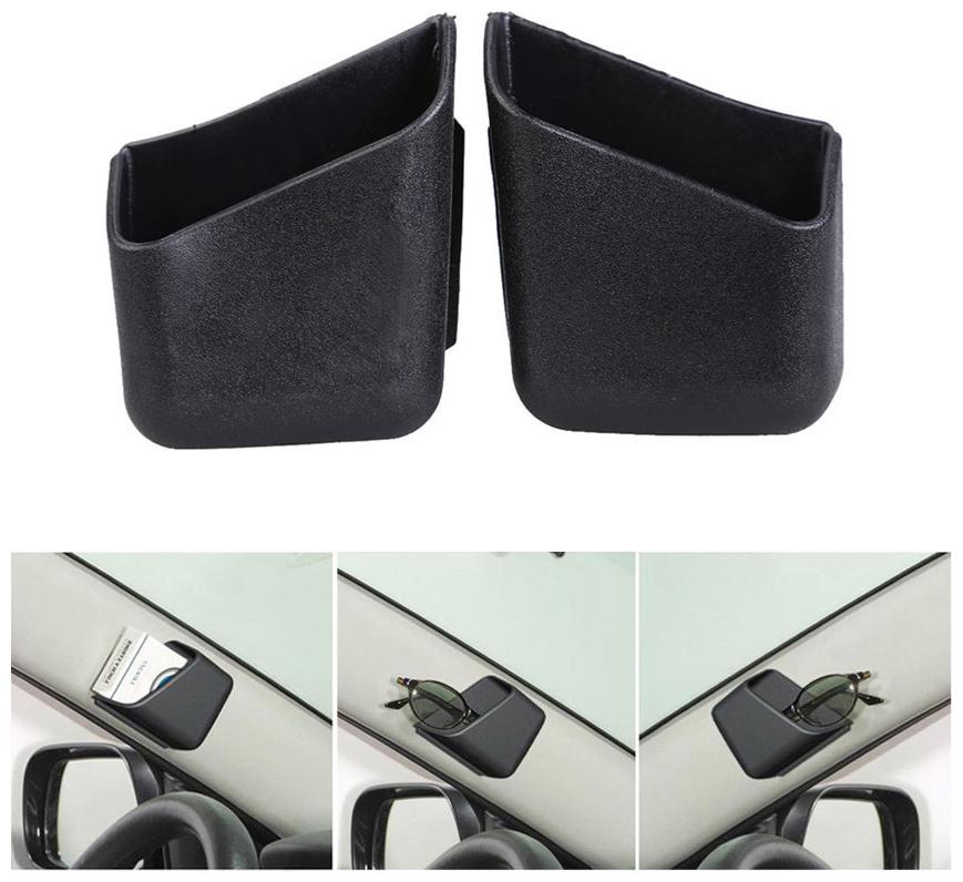 

De-Autocare High Quality Car Convenient Cigarette Cell Phone Sunglass Type R Pillar Pocket Organizer Storage Holder Box (Black)