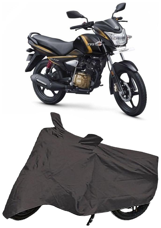 

De-Autocare Premium Quality Grey Matty Bike Body Cover for TVS Victor New