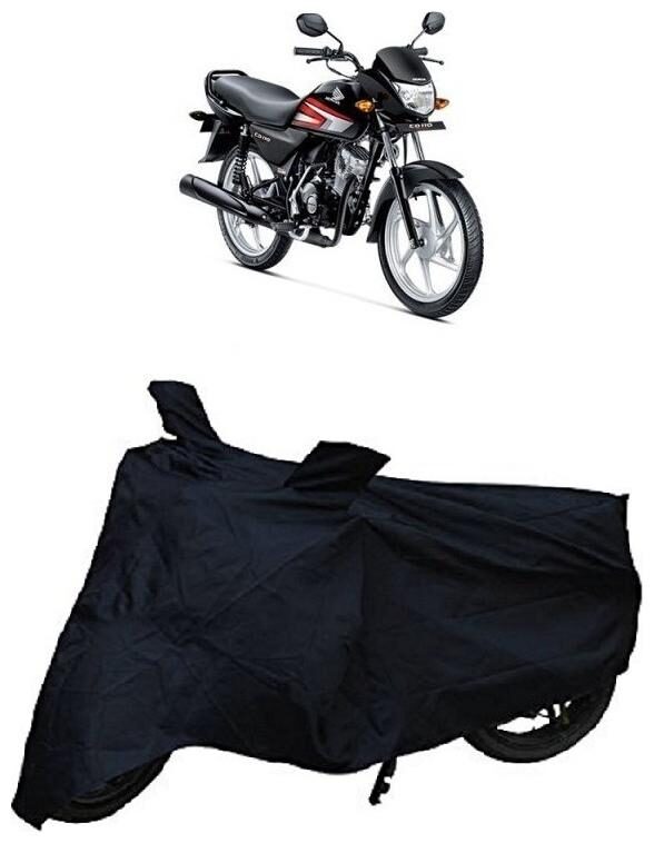 

De-Autocare Premium Quality Black Matty Two Wheeler Bike Body Cover For Honda CD