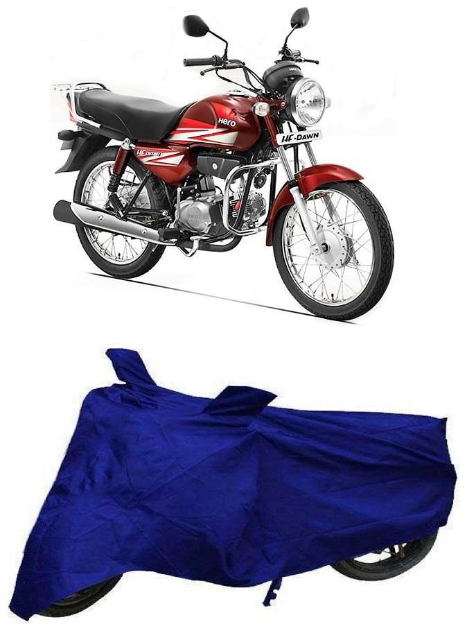 

De-Autocare Premium Quality Royal Blue Matty Bike Body Cover for Hero HF Dawn