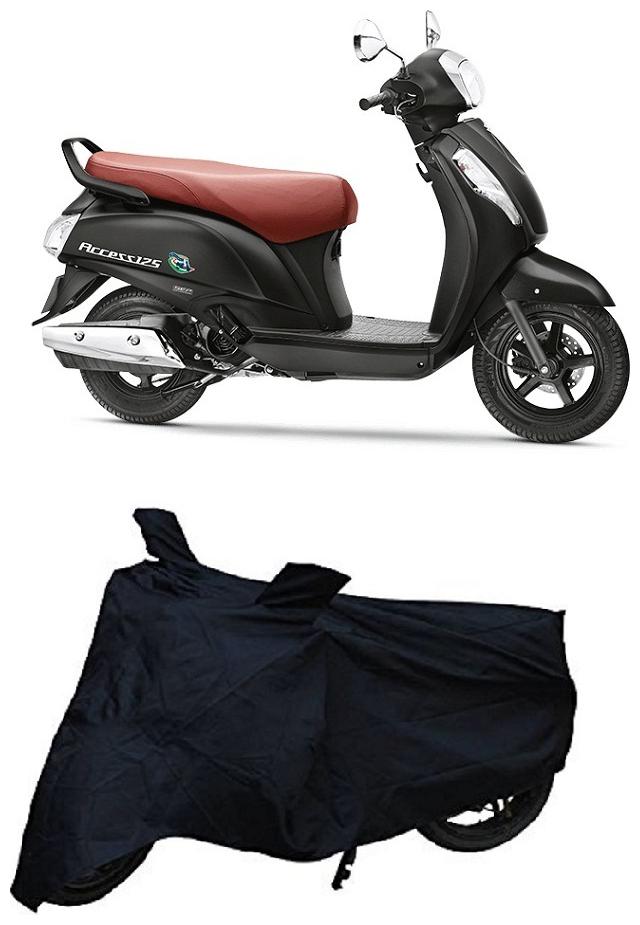 

De-Autocare Premium Quality Black Matty Two Wheeler Bike Body Cover For Suzuki Access SE