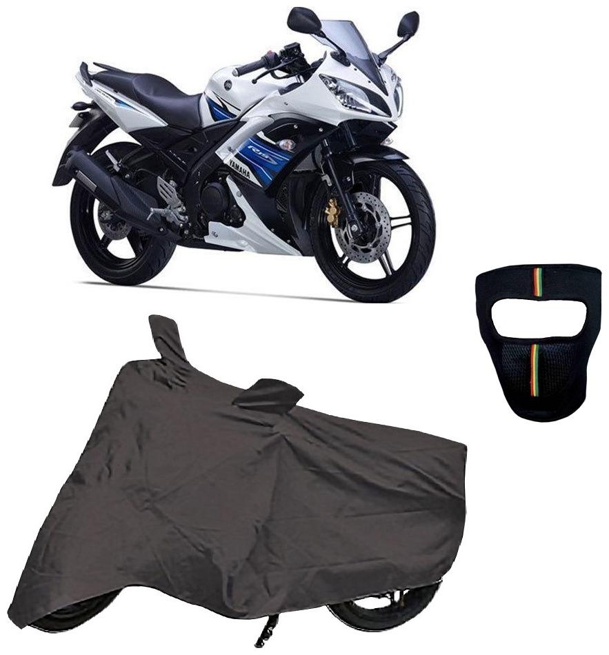 

De-Autocare Premium Quality Royal Grey Matty Bike Body Cover for Yamaha R15 S With Free Anti Dust Pollution Protective Big Full Face Mask For Men Women