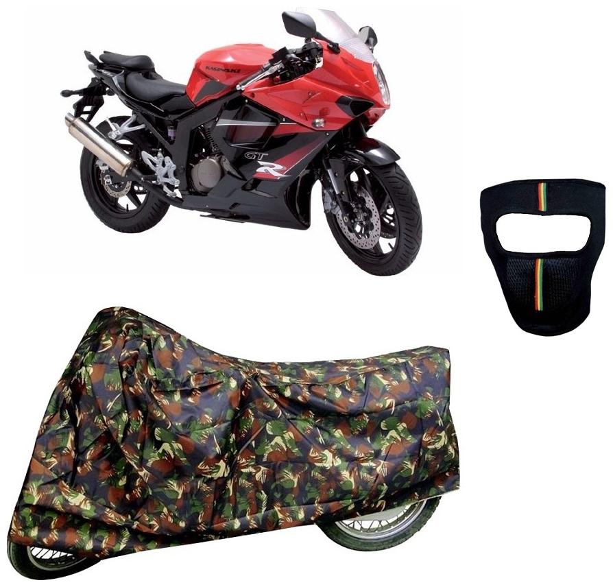 

De-Autocare Premium Quality Junglee Matty Bike Body Cover for Hyosung GT650R With Free Anti Dust Pollution Protective Big Full Face Mask For Men Women