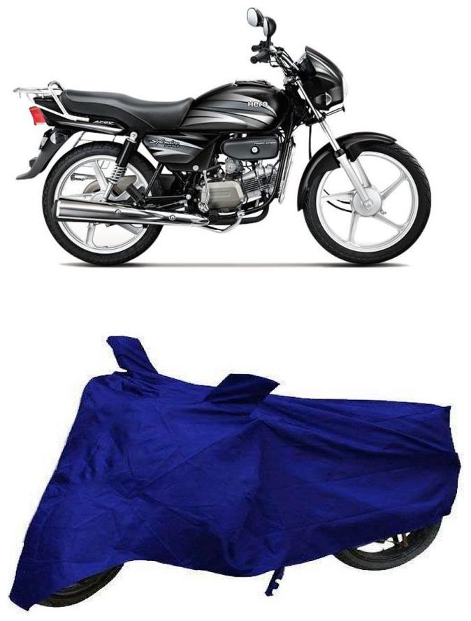 

De-Autocare Premium Quality Royal Blue Matty Bike Body Cover for Hero Splendor Plus
