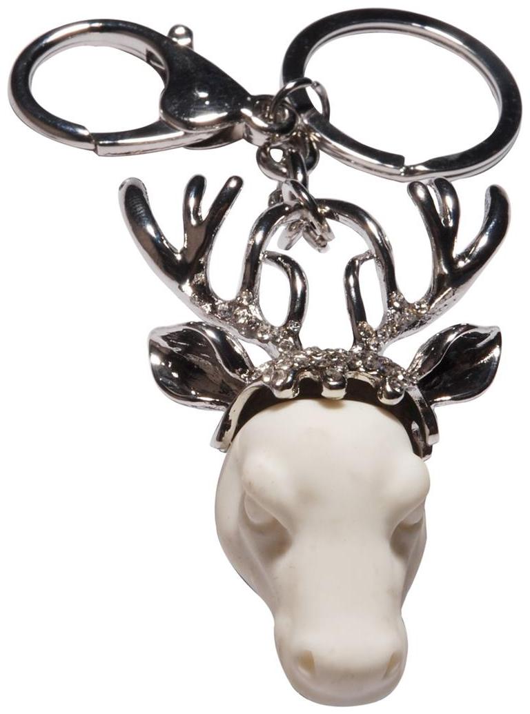 

Dealfinity Studded Stone Deer Face Key Chain