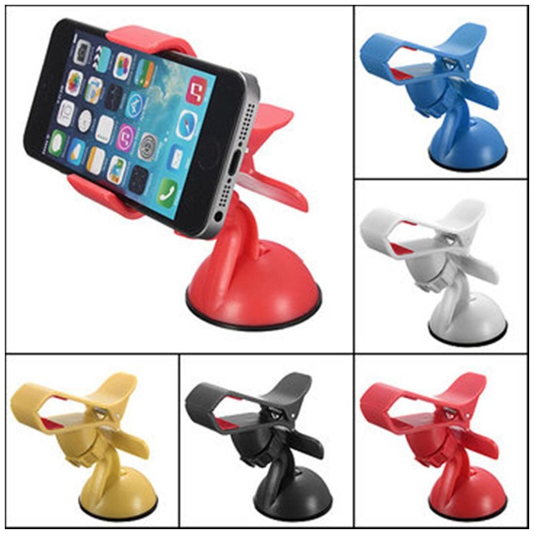 

Digihub s Multicolor Car Mobile Holder With 360 deg Rotation
