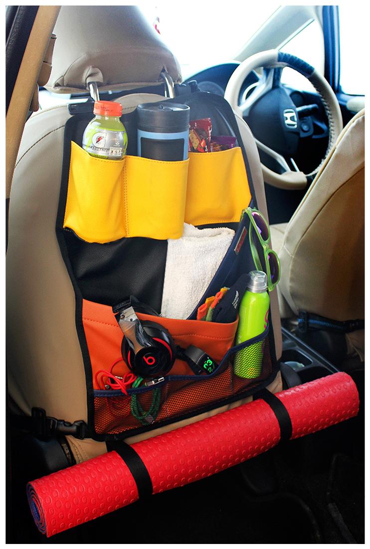 

Elegant Play Multi Pocket Car Back Seat Organizer For Skoda Fabia