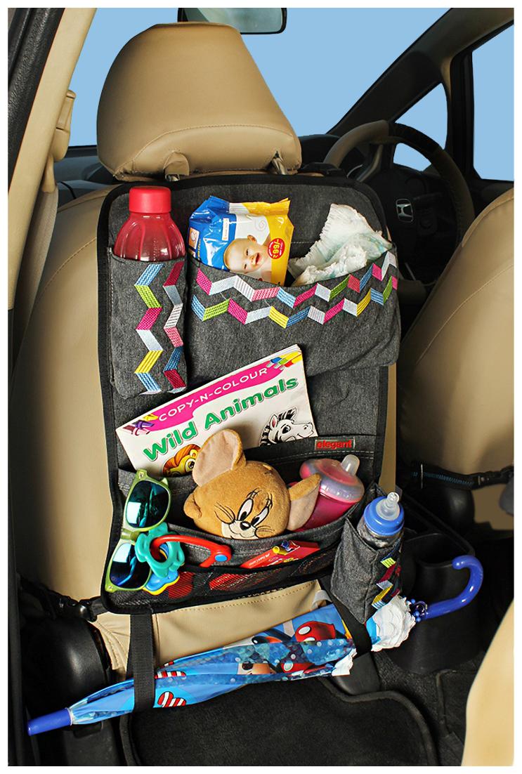

Elegant Rainbow Multi Pocket Car Back Seat Organizer For Maruti WagonR Wagon R 2015-2017