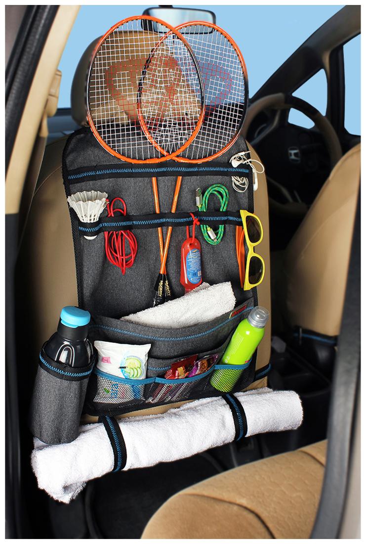 

Elegant Sporty Car Back Seat Organizer For Toyota Qualis 10 Seater