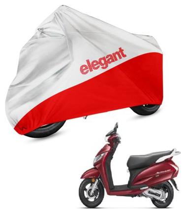 

Elegant Two Wheeler Cover for Honda (Activa 125 White Red)
