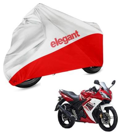 

Elegant Two Wheeler Cover for Yamaha (YZF R15 S White Red)