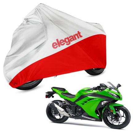 

Elegant Two Wheeler Cover for Kawasaki (Ninja White Red)