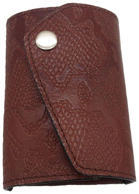 

Essart Genuine Leather multiple Key Holder carry 12 keys at once - Cherry
