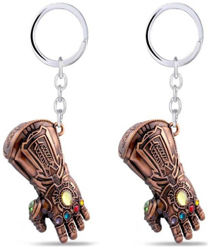 

eWeft 2 Thanos Hand Brown Gauntlet Superhero Marvel Avengers Infinity War Key Chain