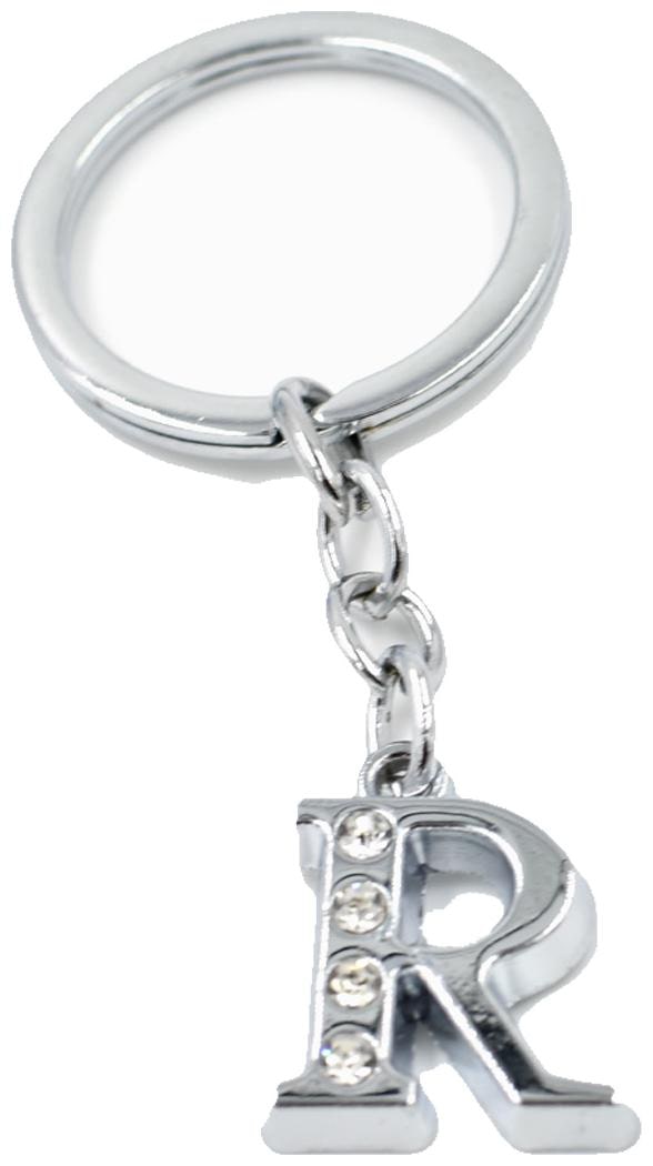 

Faynci Alphabet R Metal Key Chain For Unisex with attractive Diamond