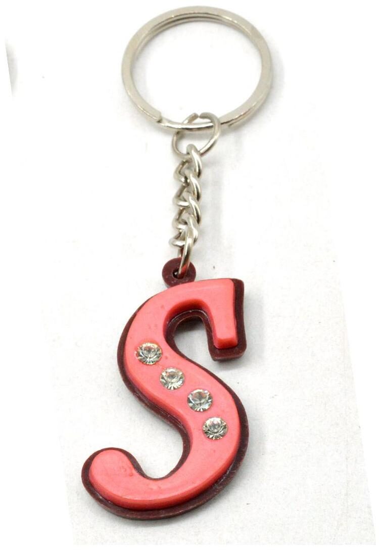 

Faynci Alphabet New S With attaractive diamonds Key Chain (Available Color)