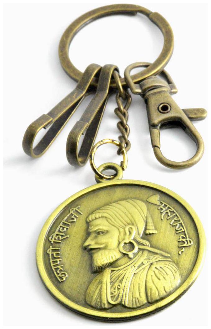 

Faynci Chatrapati Shivaji Maharaj Golden with Rajmudra Key Chain