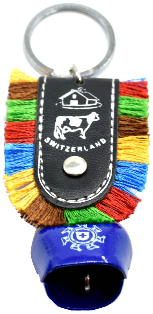

Faynci Cow Bell Blue Key Chain for Gifting
