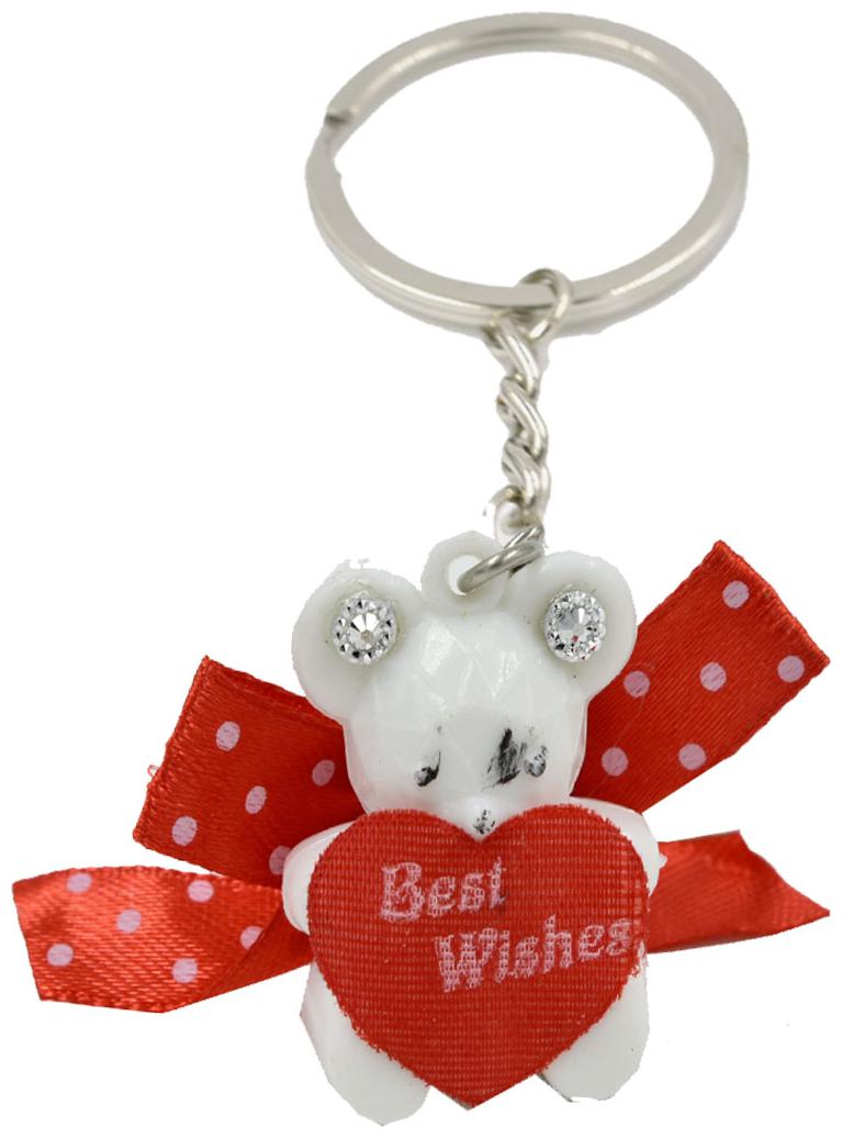 

Faynci Decorative Best Wishes Doll With Diamond Red White Key Chain for Gifting