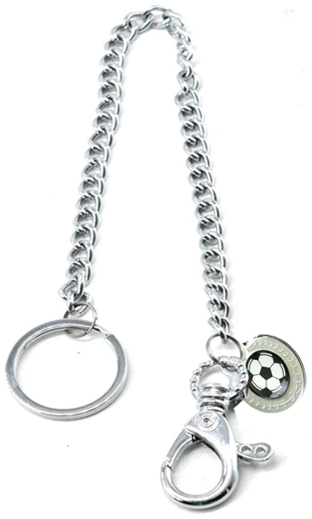 

Faynci FASHION LONG CHAIN CLASP FOOTBALL KEYRING METAL WAIST BELT KEYCHAIN