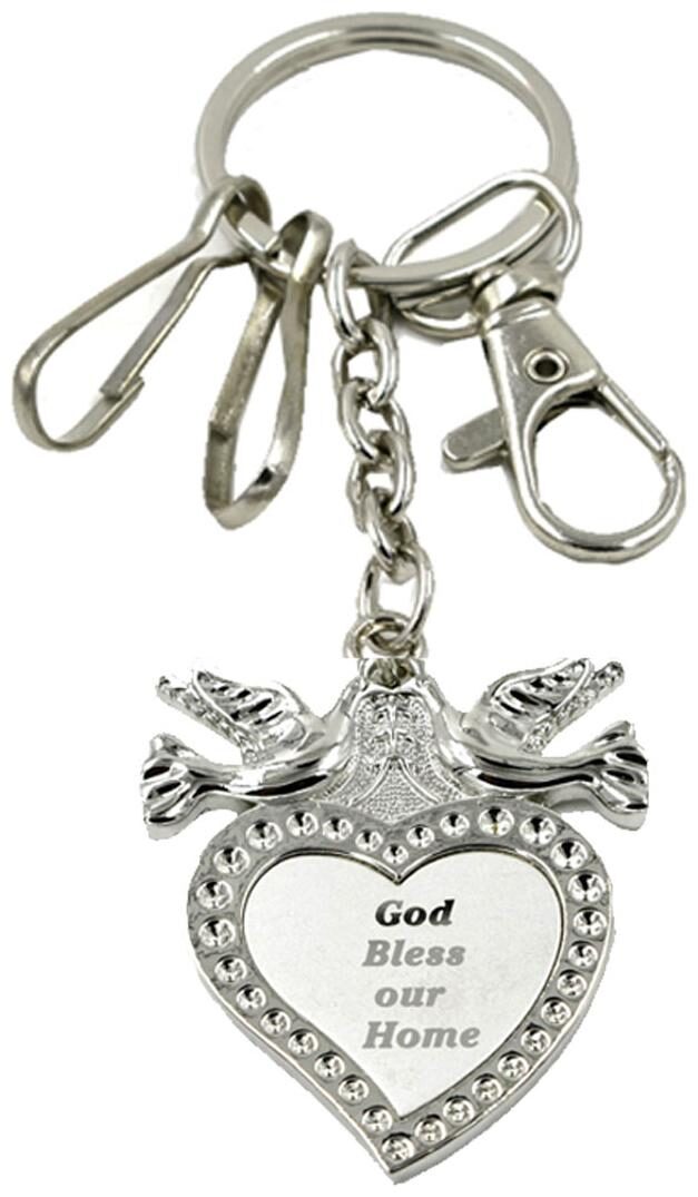 

Faynci God Bless Our Home Stylish Hook Key Chain for Gifting