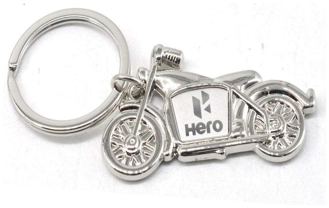 

Faynci High Quality Hero Bike Metal Locking Key chain for Biker Fashion Lover Friendship Gift