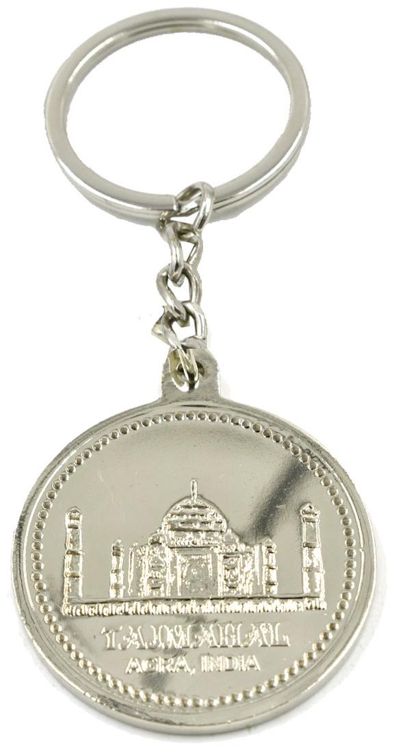

Faynci I love Indai with Tajmahal Silver Decorative Print Key Chain