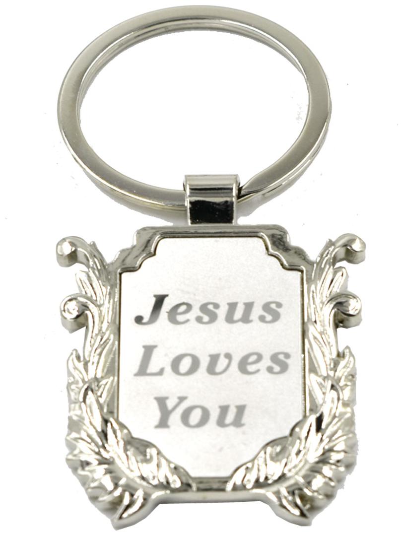 

Faynci Jesus Love You Frame High Quality Decorative Keychain for Religious Christian Gift