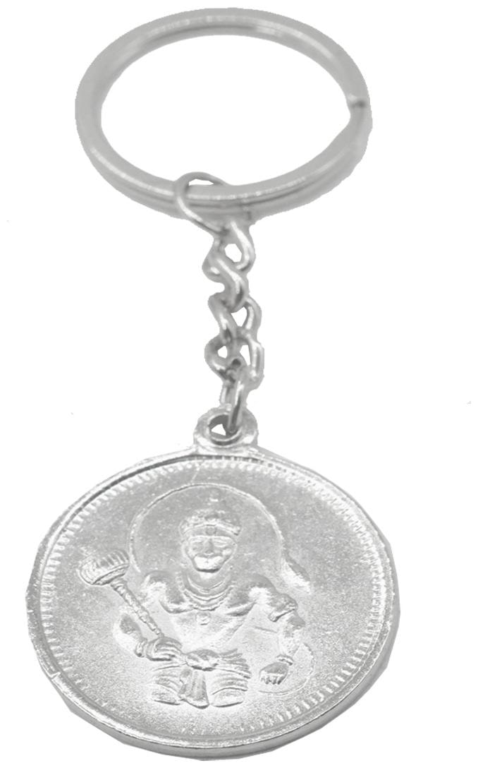 

Faynci Lord Hanuman with Om Key Chain for Gifting Good Luck and Protection