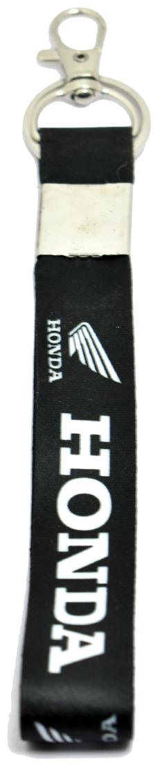 

Faynci Premium Quality Fabric Double Sided Honda Black Bike Logo Hook Key Chain for Honda Bike Lover