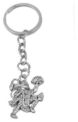 

Faynci Silver Plated High Quality Bajarang Bali Hanuman Key Chain