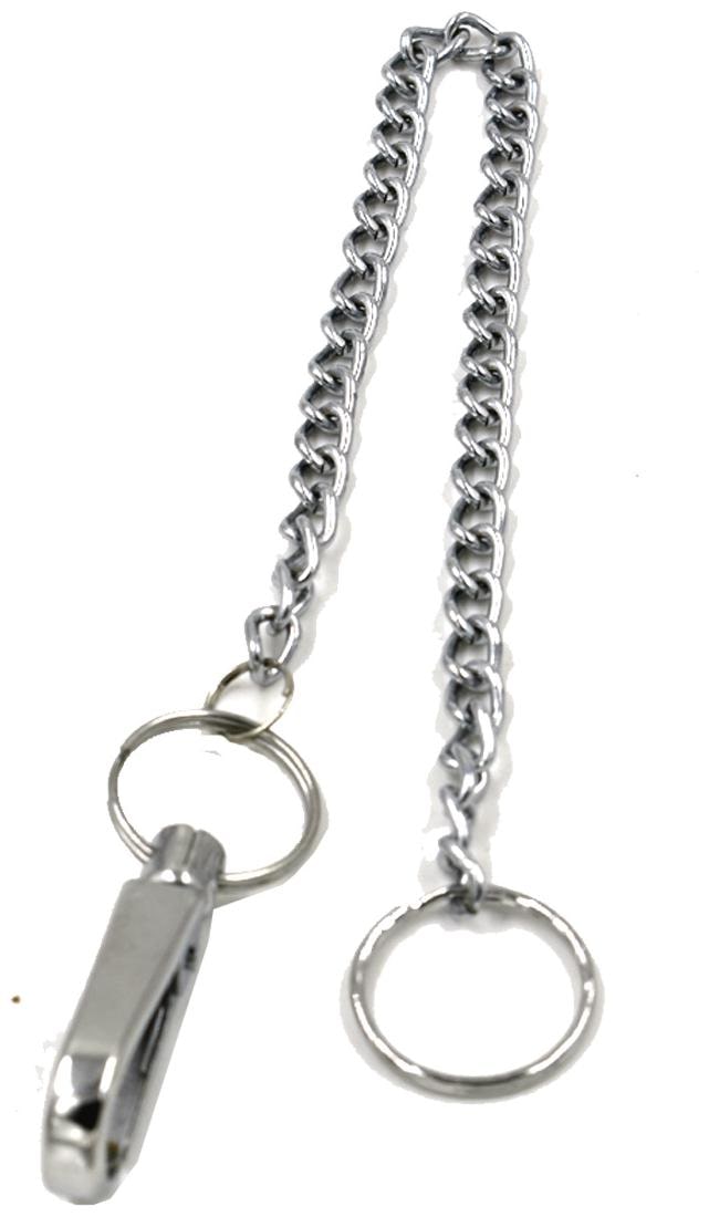 

Faynci Silver Long Chain Clasp Keyring Metal Waist Belt Keychain (38 CM)