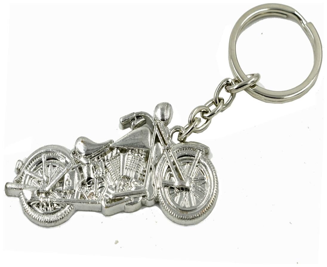 

Faynci Stainless Steel Silver Bike Key Chain for Bike Lover