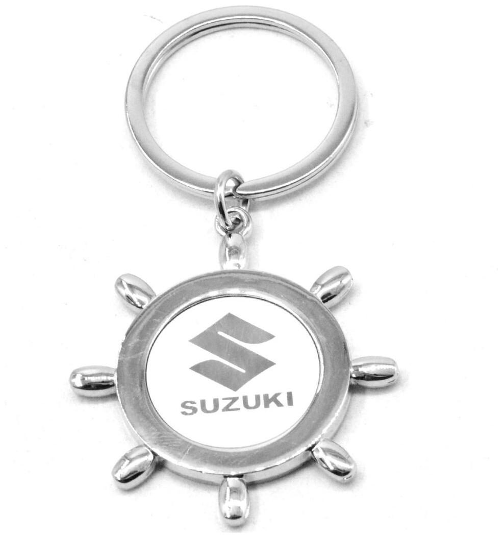 

Faynci Sun Design with Suzuki Metal Logo High Quality Stainless Steel Key Ring Key Chain for Suzuki Lover