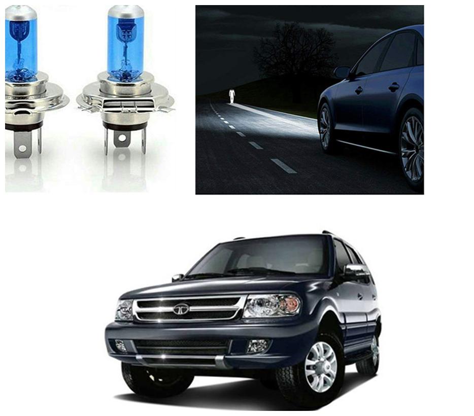 

feelitson Car 12V 130 100W H4 High Beam Halogen Head Light Bulb (Set of 2) for All Cars