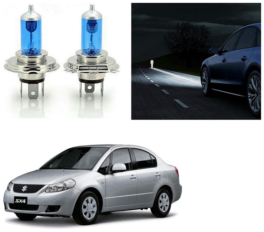 

feelitson Car 12V 130 100W H4 High Beam Halogen Head Light Bulb (Set of 2) for All Cars