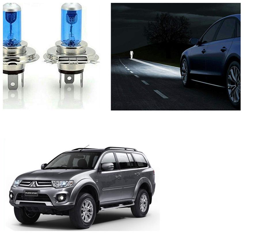 

feelitson Car 12V 130 100W H4 High Beam Halogen Head Light Bulb (Set of 2) for All Cars