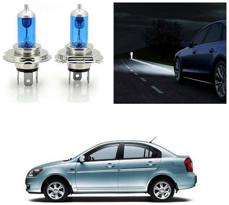 

feelitson Car 12V 130 100W H4 High Beam Halogen Head Light Bulb (Set of 2) for All Cars