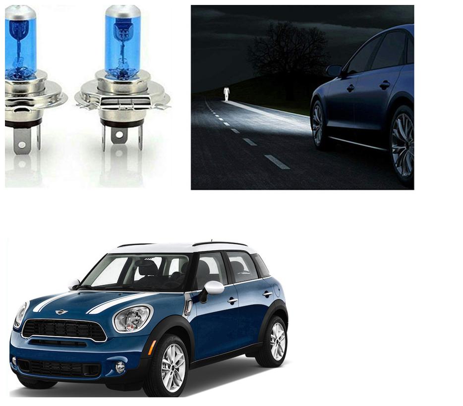 

feelitson Car 12V 130 100W H4 High Beam Halogen Head Light Bulb (Set of 2) for All Cars
