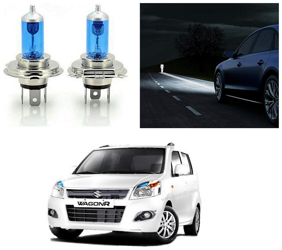 

feelitson Car 12V 130 100W H4 High Beam Halogen Head Light Bulb (Set of 2) for All Cars