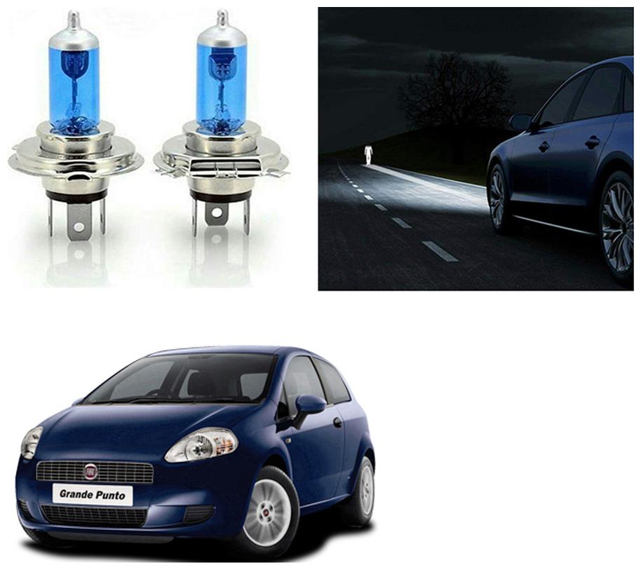 

feelitson Car 12V 130 100W H4 High Beam Halogen Head Light Bulb (Set of 2) for All Cars