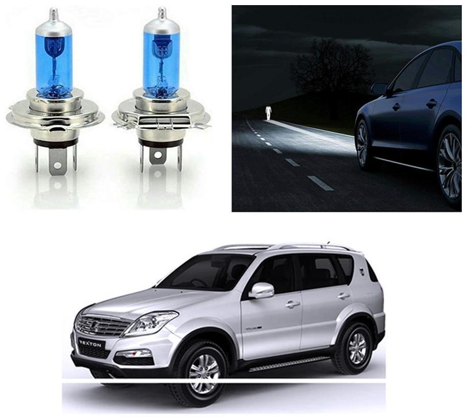 

feelitson Car 12V 130 100W H4 High Beam Halogen Head Light Bulb (Set of 2) for All Cars