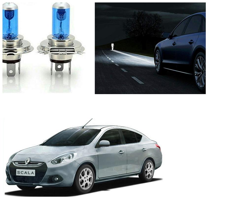 

feelitson Car 12V 130 100W H4 High Beam Halogen Head Light Bulb (Set of 2) for All Cars