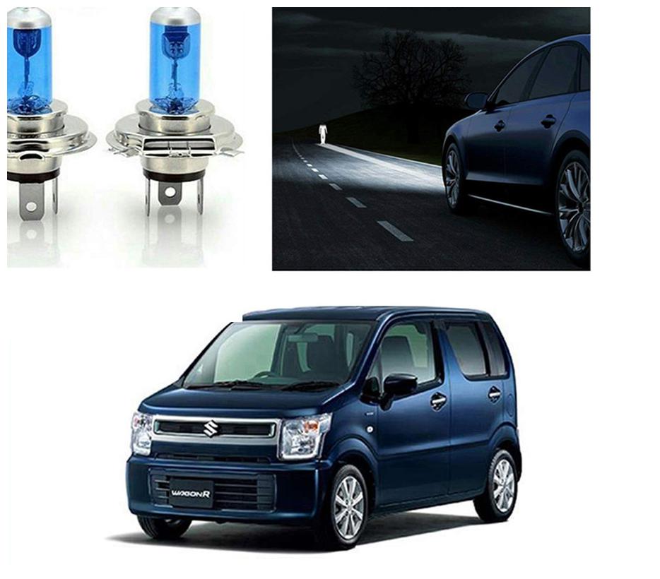 

feelitson Car 12V 130 100W H4 High Beam Halogen Head Light Bulb (Set of 2) for All Cars