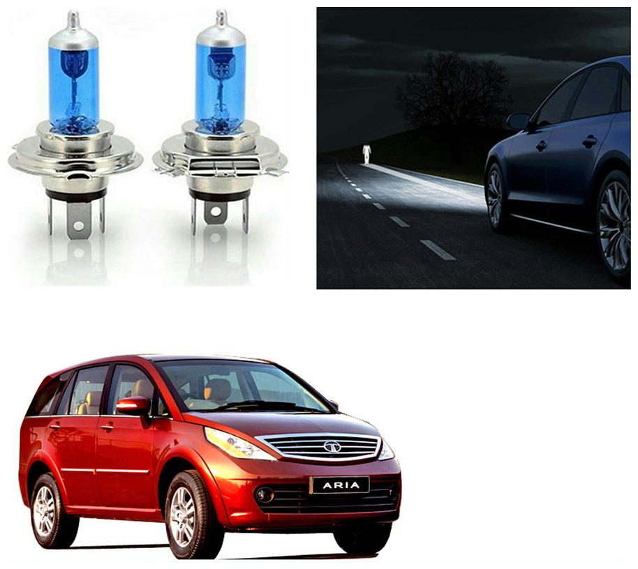 

feelitson Car 12V 130 100W H4 High Beam Halogen Head Light Bulb (Set of 2) for All Cars