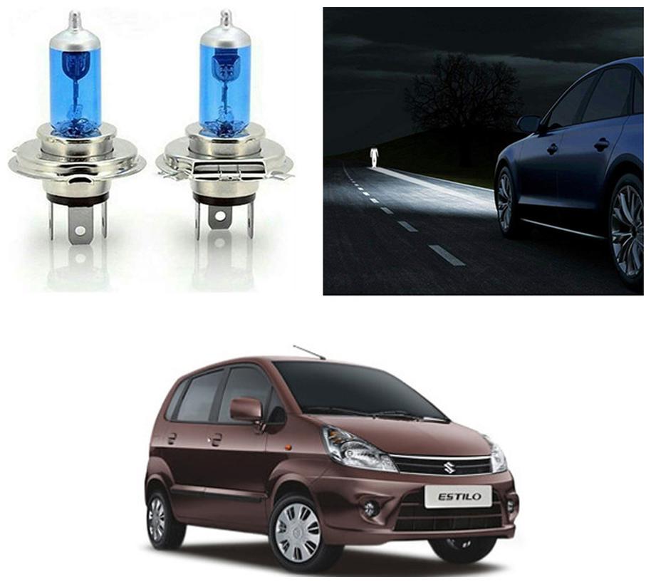 

feelitson Car 12V 130 100W H4 High Beam Halogen Head Light Bulb (Set of 2) for All Cars