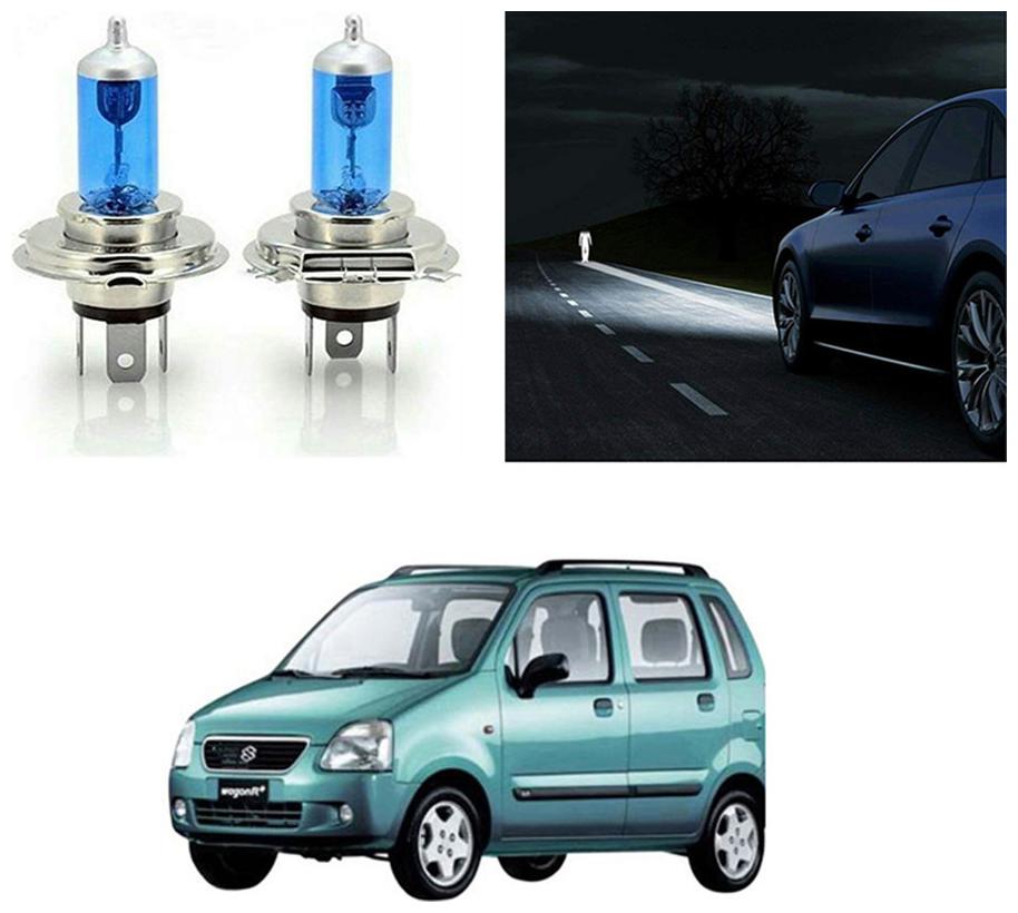 

feelitson Car 12V 130 100W H4 High Beam Halogen Head Light Bulb (Set of 2) for All Cars