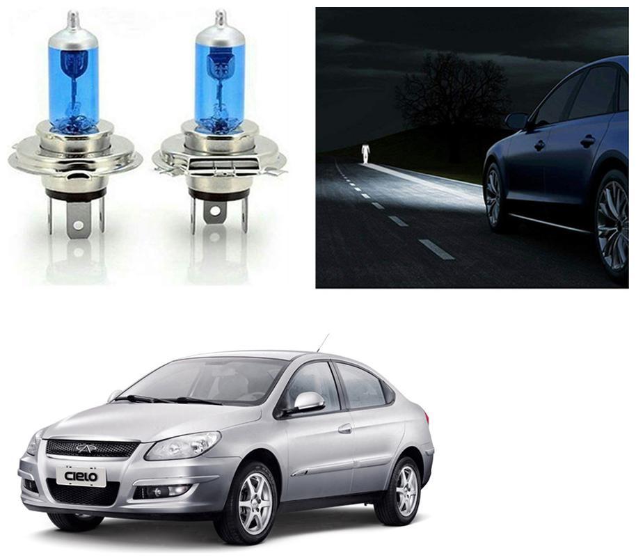 

feelitson Car 12V 130 100W H4 High Beam Halogen Head Light Bulb (Set of 2) for All Cars